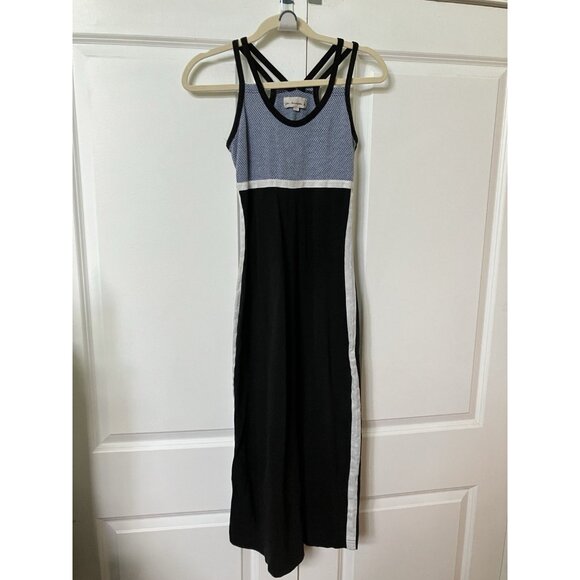 Black and Gray Maxi Dress - Picture 1 of 7
